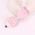 thumbnail image 3 of 2 pack Back to School Headband pink Pencil Hair Bands Glitter Pencil Bow Head band Cute School Hair Accessories for Women Girls First Day of School Party Supplies（Headband+hair clip）, 3 of 3