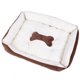 thumbnail image 4 of Bone Coffee Beige Four Seasons Soft Warm Pet Bed Mat Cómodo cojín suministros para gatos perros, 4 of 5