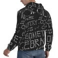 thumbnail image 6 of Wukai Black Scientific Print Men Hoodies Fleece Sweatshirts Long Sleeve Sweaters Pullover Fall Outfits Winter Clothes-Large, 6 of 7