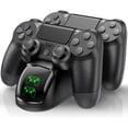 thumbnail image 1 of PS4 Controller Charger Dock Station, PS4 Controller Charger Station for Playstation 4 Controller, PS4 Remote Charging Station with Fast-Charging Port,, 1 of 6