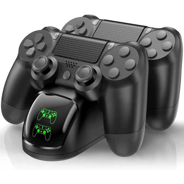 PS4 Controller Charger Dock Station, PS4 Controller Charger Station for Playstation 4 Controller, PS4 Remote Charging Station with Fast-Charging Port,