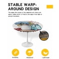 thumbnail image 2 of nqOlkjepod Spring Botanical Round Tablecloth, Fitted Table Cover with Elastic for 55"-60" Round Tables, Blue Floral Vase Watercolor Table Cloth Outdoor Indoor Dinning Party Waterproof Tablecloths, 2 of 6