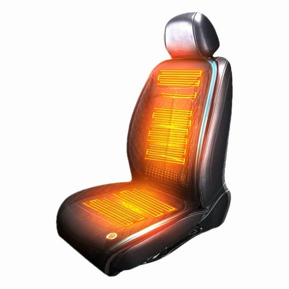 Heated Seat Covers for Car, Winter Seat Cushion, Warmer Car Seat Cover, 12v/24v Car Seat Cover, Plush Cushion, Suitable for Various Models Heater Cushion Seat Warmer for Car