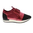 thumbnail image 1 of Moca Balen-830 Unisex Breathable Elastic Mesh Lining Sneakers, Burgundy 7 Female Size US, 1 of 2