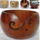 thumbnail image 4 of Wooden Wool Bowl Textile Wool Storage Bowl Round Wooden Bowl, 4 of 5