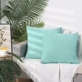 thumbnail image 6 of REGALWOVEN 1 Pair Solid Color Pillowcases with Hidden Zipper for Bed, Sofa, Chair and Couch Sky Blue 16" x 16", 6 of 6
