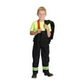 thumbnail image 2 of Aeromax Jr. Child Fire Fighter Bunker Gear, Black, Boys Costume, 2 of 3