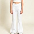 thumbnail image 5 of YOUYEDIAN Girls Yoga Pants High Waisted Crossover Tummy Control Flare Leggings, 5 of 5