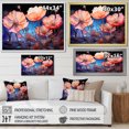 thumbnail image 4 of Designart "Flourishing Pink Cornflowers In Neon" Cornflowers Wall Art Prints, 4 of 7