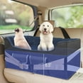 thumbnail image 2 of INFANZIA Dog Car Booster Seat, Elevated Pet Car Seats for Large Medium Dogs with Safety Leash, Washable Lookout Puppy Travel Car Seat with Storage Pockets for Pets Under 55 lbs (Large, Royal Blue), 2 of 15