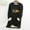 Noir, variante sur Costumes d'Halloween Grande Taille pour Femmes Col Rond Poche Épaissie Peluche Chaude Manches Longues Hauts Chemises Femmes en Liquidation