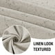 thumbnail image 3 of Cortinas 100 % opacas con aspecto de lino de 84 pulgadas de largo para dormitorio, con bolsillo para barra de bloqueo de luz completa, cortinas gruesas con textura de lino para ventana con respaldo blanco, natural, 2 paneles, piedra de 42 pulgadas de ancho x 84 pulgadas de largo, 3 of 5