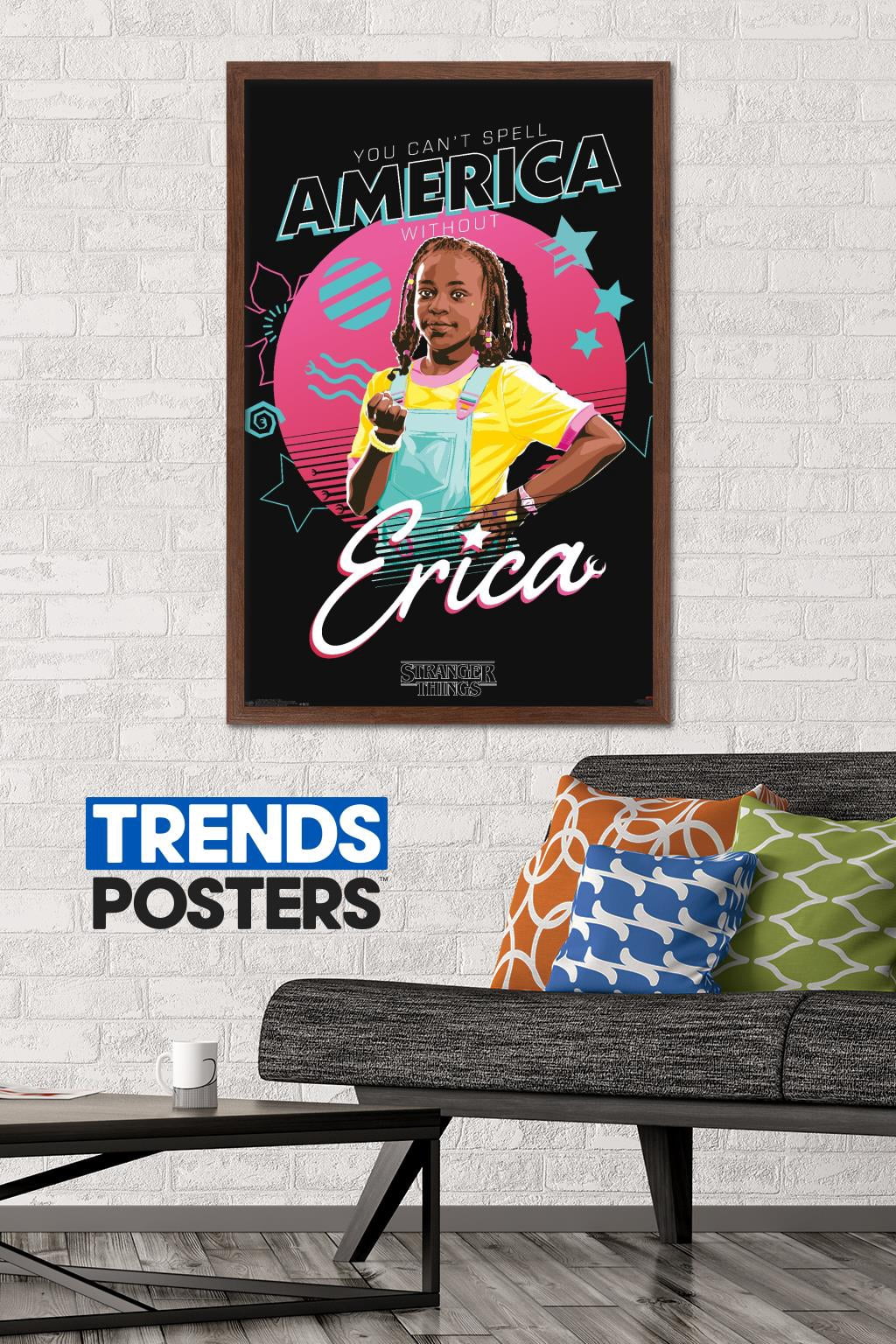 Netflix Stranger Things: Season 3 - Erica Wall Poster, 22.375" x 34", Framed
