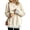 Beige #057, variant on Faux Layered Sweatshirt for Women Polka Dot Cuffs and Hem Crewneck Long Sleeve Relaxed Fit Casual Pullover