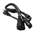 thumbnail image 4 of cables de alimentación Cables de extensión de alimentación universal Cable de exterior de PVC Cable adaptador de 1 a 3 vías para computadora, 4 of 6