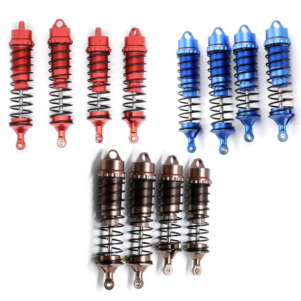 Amortisseur RC 4 pièces Amortisseur à ressort RC haute résistance en alliage d'aluminium usiné CNC universel (110 mm) | Leroy Merlin