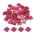 thumbnail image 1 of Mosaico Azulejos, Vidrio Azulejos, Brillo Cristal Mosaico Vidrio Piezas Granel Cuadrado Brillo Cristal Mosaico Azulejos 2 x 2cm para Hogar Decoración, 50uds(200g, Ciruela Rojo), 1 of 5
