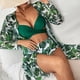 thumbnail image 2 of Traje de baño de bikini con estampado de tres piezas para mujer con estampado de bloques de color y cordones de talla grande OAVQHLG3B Store  lin121212, 2 of 3