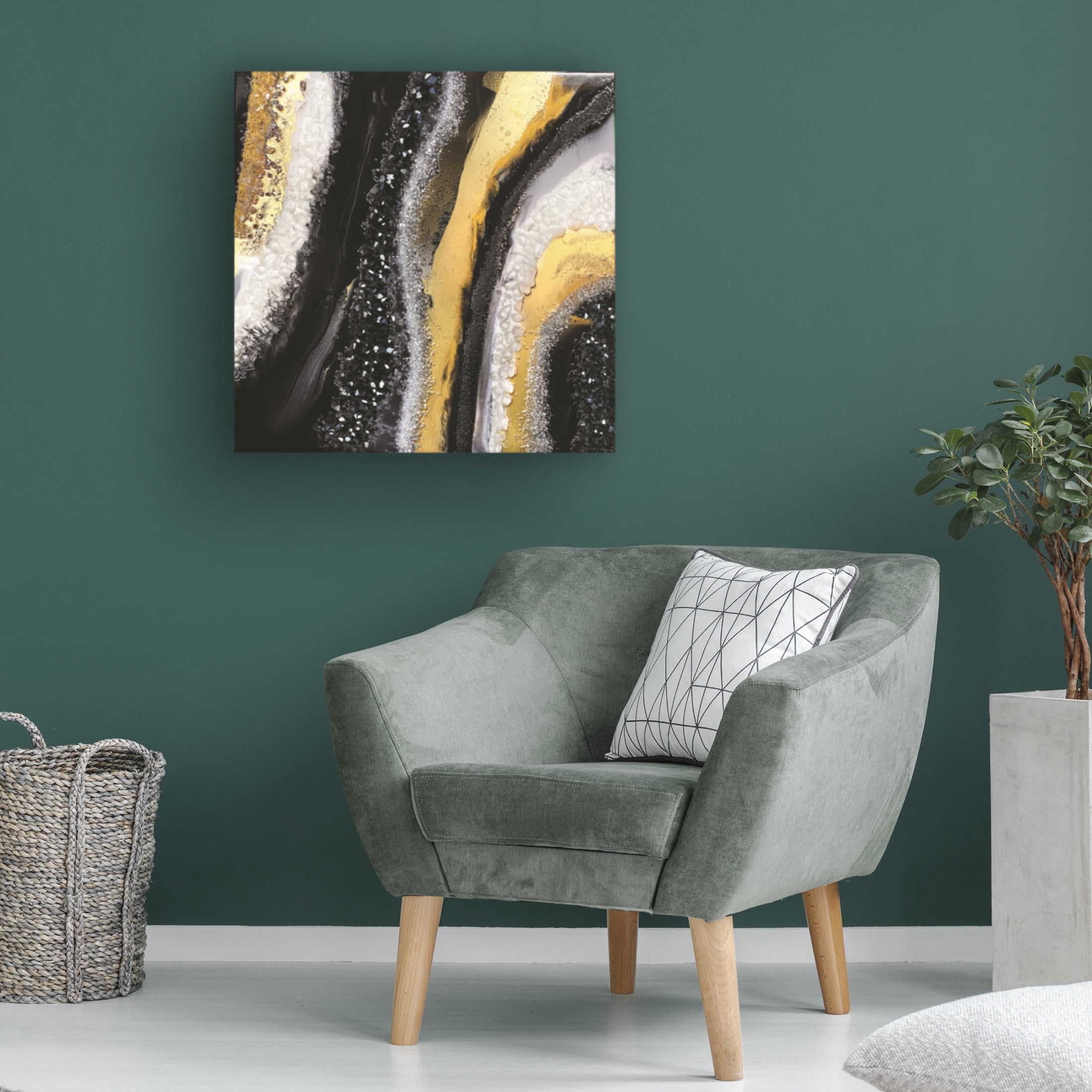 Trademark Fine Art Alyson Storms Black Agate Canvas Wall Art