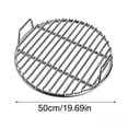 thumbnail image 3 of Round Stainless Steel Grill Grate, Heavy Duty Camping Cooking Rack with Handles for Outdoor BBQ, Fire Pit, and Charcoal Grill Replacement, 3 of 9