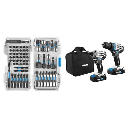 

HART 20-Volt Brushless Drill/Impact Driver and 31PC Impact Driver Set Bundle