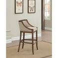 thumbnail image 3 of Houston Oversized Warm Brown Solid Wood Bar Stool, 3 of 6