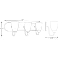thumbnail image 3 of Progress Lighting Gather Collection 3-Light Bath Bracket, Polished Chrome, Etched Glass Shade, 3 of 3