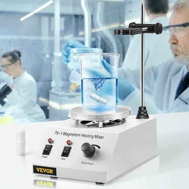 SKYSHALO 79-1Magnetic Stirrer 150W 1000ML Lab Magnetic Mixer and Hotplate 0-1600 RPM Adjustable Magnetic Stirrer Mixer with Stirring Bar