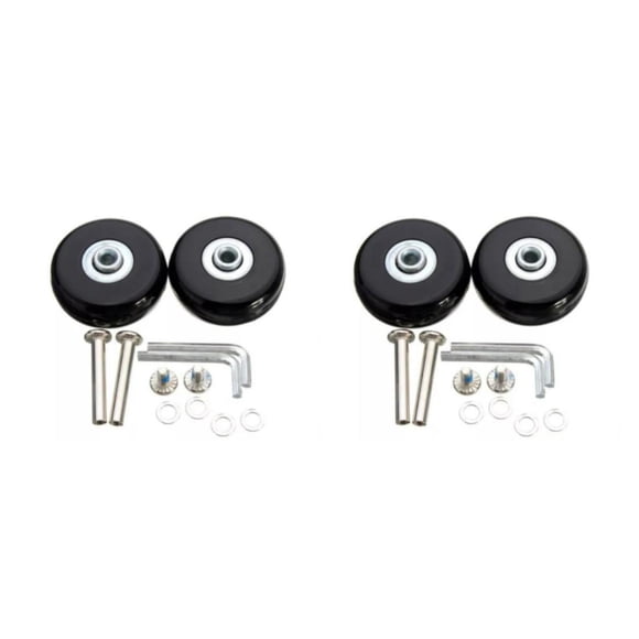 Wosthever Maleta de 2 piezas duradera y fácil de enrollar con ruedas suaves para viajeros conveniente para llevar maleta pequeña con ruedas como se muestra 50 mm * 18 mm, 1 2piezas
