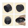 thumbnail image 3 of Flyshop 16PCS Round Chair Leg Caps Tips Flexible PVC Patio Floor Protectors Bright Black Furniture Table Feet Covers, 2", 50 mm, 3 of 7