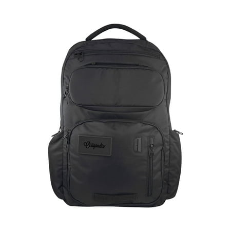 Origaudio Embarcadero Pack Business Backpack - 17 Inch Padded Laptop Sleeve - Laptop Compartment Zips Totally Open for TSA - 25 L Capacity & USB Techports- X-Large Pockets for Water Bottles and Sungla