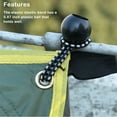 thumbnail image 2 of Shengyu 12Pcs Tent Clips Canopy Rope Ball Elastic Rope Fixed Boat Pole Ties Awning Heavy Duty Weather-resistant Tear-resistant Black White Dot, 2 of 6