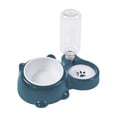 thumbnail image 2 of CuiLiyq Pet Feeders and Water Dispenser, 2 in 1 Removable Stainless Steel Bowl and Automatic Water Dispenser, Pet Feeder and Waterer for Cats and Dogs (Blue), 2 of 6