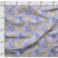 thumbnail image 2 of Soimoi Watercolor Fruit Print,Cotton Poplin, Sewing Fabric Sold by The Yard 42 Inch Wide,Sewing Craft Quilting/Quilt Making Fabric, Light Purple, 2 of 5