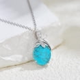 thumbnail image 4 of THOYAS 925 Sterling Silver Turquoise Pendant Necklace Dragonfly Butterfly Oval Vintage Boho Victorian Style Jewelry Gift for Women, 4 of 6