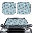 thumbnail image 2 of Saiise Cute Hippopotamus for Foldable Car Sun Shades (2-Pack) Offer Sun Protection with an Easy-fold Design for Convenient Windshield Shading-Medium, 2 of 6
