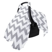 Ludolm Car Seat Cover Baby, Carseat Covers Baby for Girl Boy, Muslin Cotton Infant Car Seat Cover, Lightweight Car Seat Canopy, Breathable Baby Carrier Cover, Summer Stroller Sun Shade