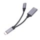 thumbnail image 5 of Divisor USB C OTG, Transmisión Estable Cable OTG Tipo C De aleación De Aluminio Carga Rápida Para Computadora Teléfono Tableta, 5 of 7