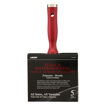 Linzer 5" Block Deck Polyester Blend Flat Paint Brush
