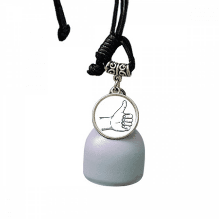 

Praise Gesture Line Drawing Pattern Wind Chimes Bell Car Pendant