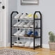 thumbnail image 5 of Zapatero con pasamanos para puerta | Organizador pequeño de 4 niveles para zapatos en la entrada | Estante de plástico que ahorra espacio para casa, apartamento o dormitorio, 5 of 7