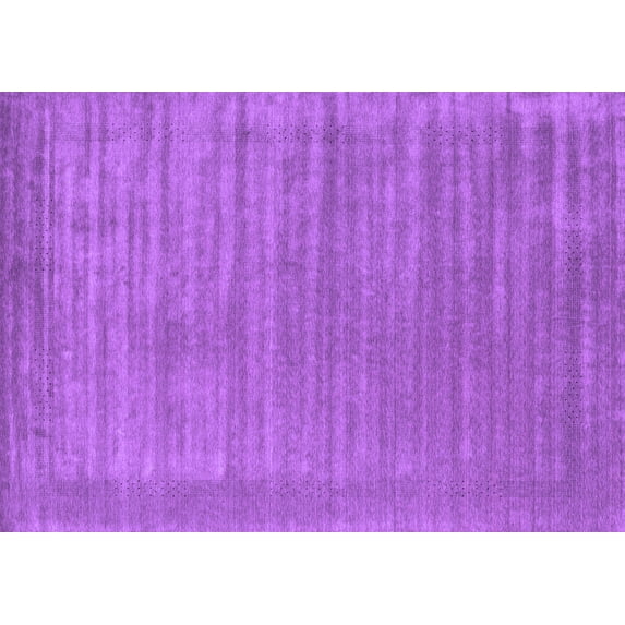 Ahgly Company Indoor Rectangle Abstract Purple Contemporary Area Rugs, 2' x 3'