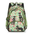 thumbnail image 2 of Rottweiler with Floral Backpack for School,Cute School Bag,Schoolbag with Adjustable Shoulder Straps & Padded Back,16.9 Inch, 2 of 5