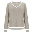 thumbnail image 4 of Wensltd Lightweight Sweater for Women Casual Long Sleeve Pullover Daily Wear Regular Fit Leisure Top Fall Solid Color Basic Knitwear, 4 of 7