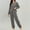A-Grey, variant on Fluffy Pajamas for Women Set Soft Comfy Fleece Pjs Pullover Pants Loose Plush 2 Piece Sleepwear Fuzzy for Winter B-Black 5XL