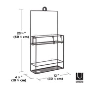 Umbra Cubiko Two Shelf Shower Caddy, Black