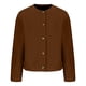 thumbnail image 4 of Puntoco Chaqueta De Color Liso Para Mujer Con Botones De Felpa Y Mangas Largas Con Capucha, Ropa Informal Para Exteriores, 4 of 7