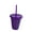 Deep Purple, variant on Christmas Straw Cup Festive Reusable PP Solid Color Drinking Tumbler with Lid for Home