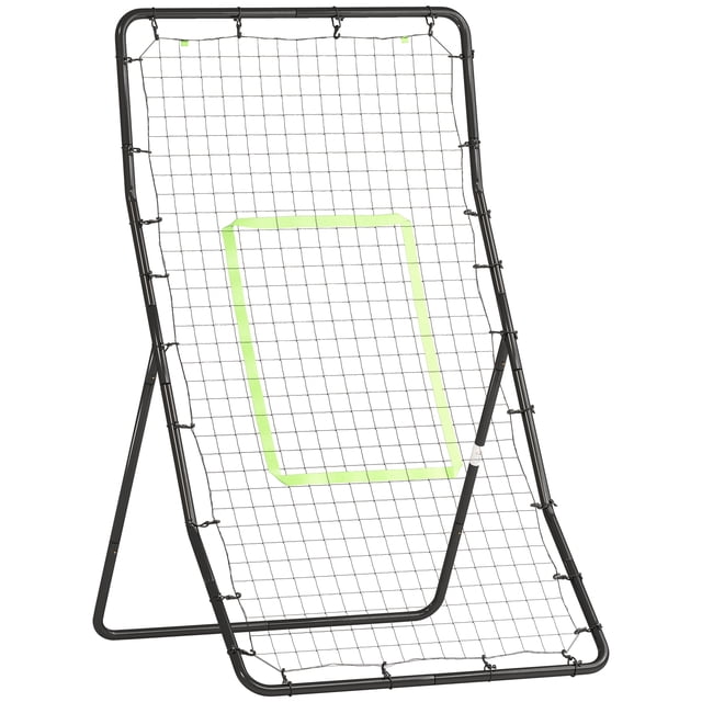 Soozier Multi-use Pitchback Rebounder Net Sports Throwing, Pitching and Fielding Trainer Screen Target Netting