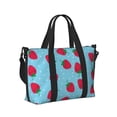thumbnail image 2 of Zufioo Strawberries Pattern Hand-held Travel Bag, Waterproof Adjustable Shoulder Strap Crossbody Duffel Bag, Suitable for Work, Short trips, Sports, 2 of 8